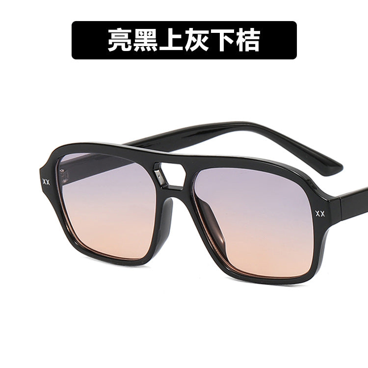 Wholesale Double Beam Square PC Sunglasses